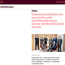 Cuatrecasas celebrates fifth anniversary in Lima